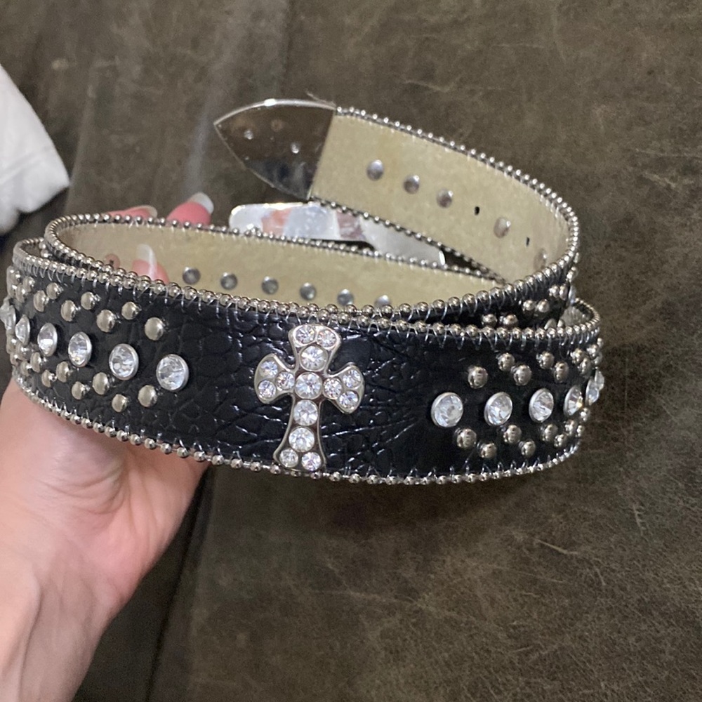 Cross Bling cowgirl belt